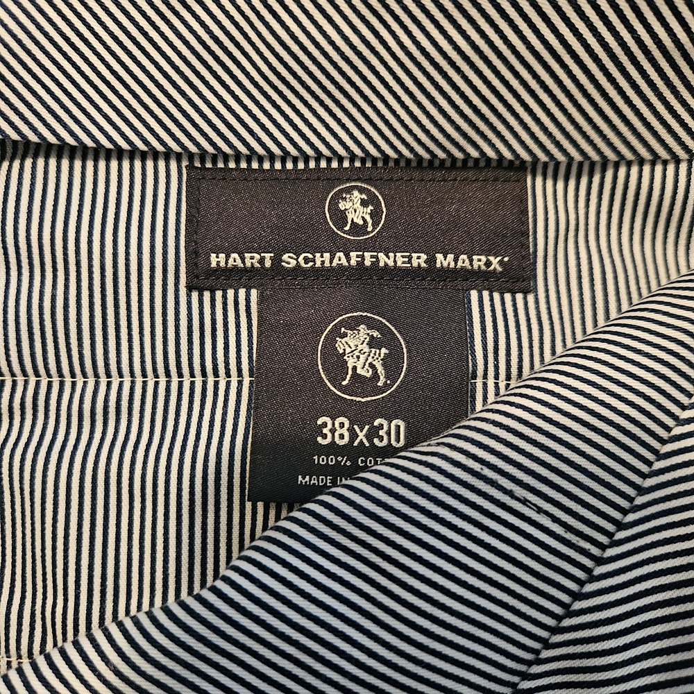 Hart Schaffner Marx Dark Navy Dress Pants. Size 38/30 - Picture 2 of 2